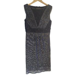 Sangria Navy Lace Knit Sheath Dress